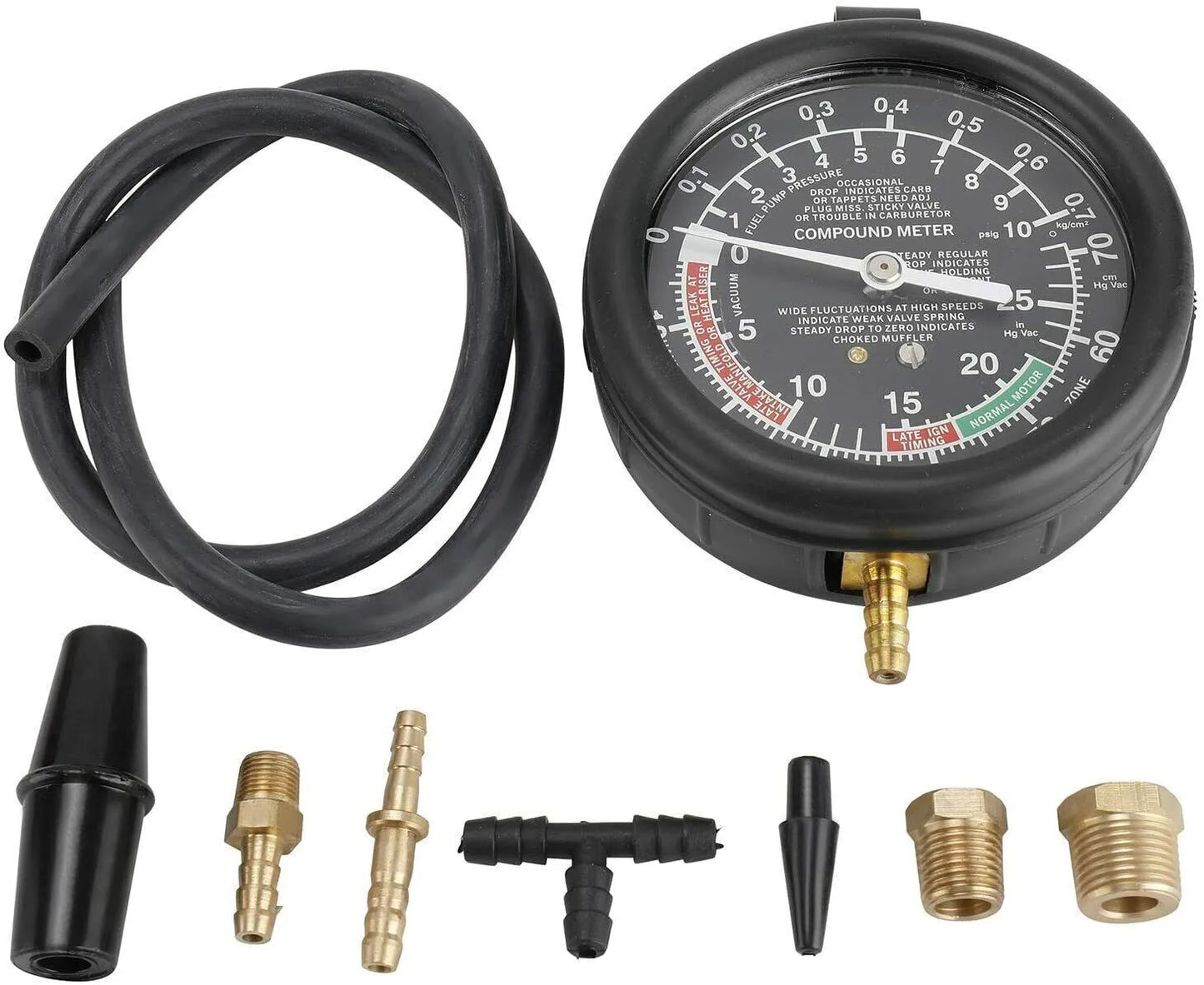 Carburetor Pressure and Vacuum Tester Gauge Set