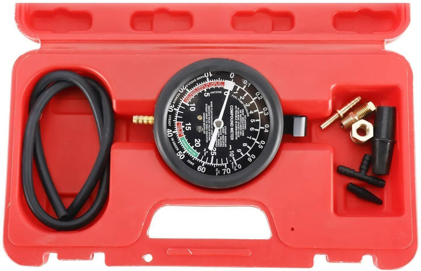 Carburetor Pressure and Vacuum Tester Gauge Set